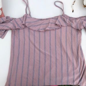 off the shoulder light weight shirt